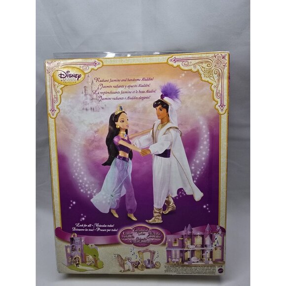 Disney 2007 Jasmine and Aladdin Enchanted Tales Dolls Rare New- Box Damaged - Picture 9 of 13